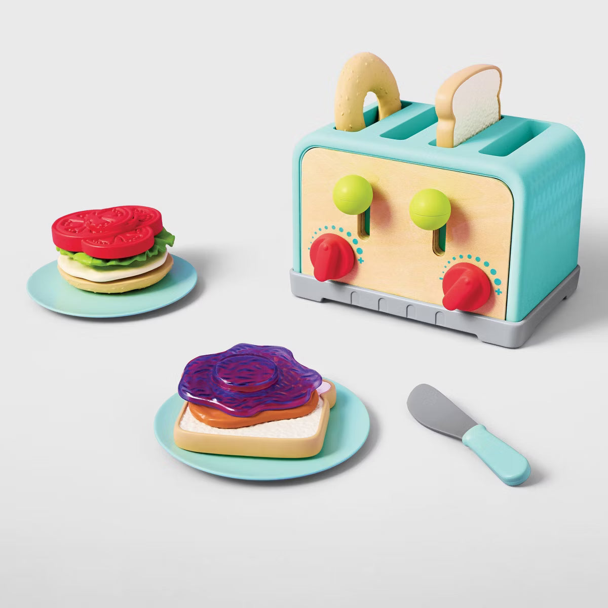 Gigglescape Toaster Play Food Set