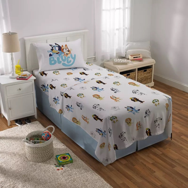 Bluey Kids Twin Sheet Set