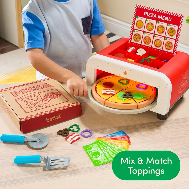 Battat Make & Bake Pizza Oven Plastic Playset