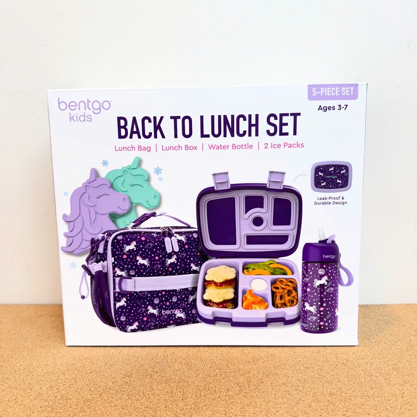 Bentgo Kids Back to Lunch Set - Unicorn