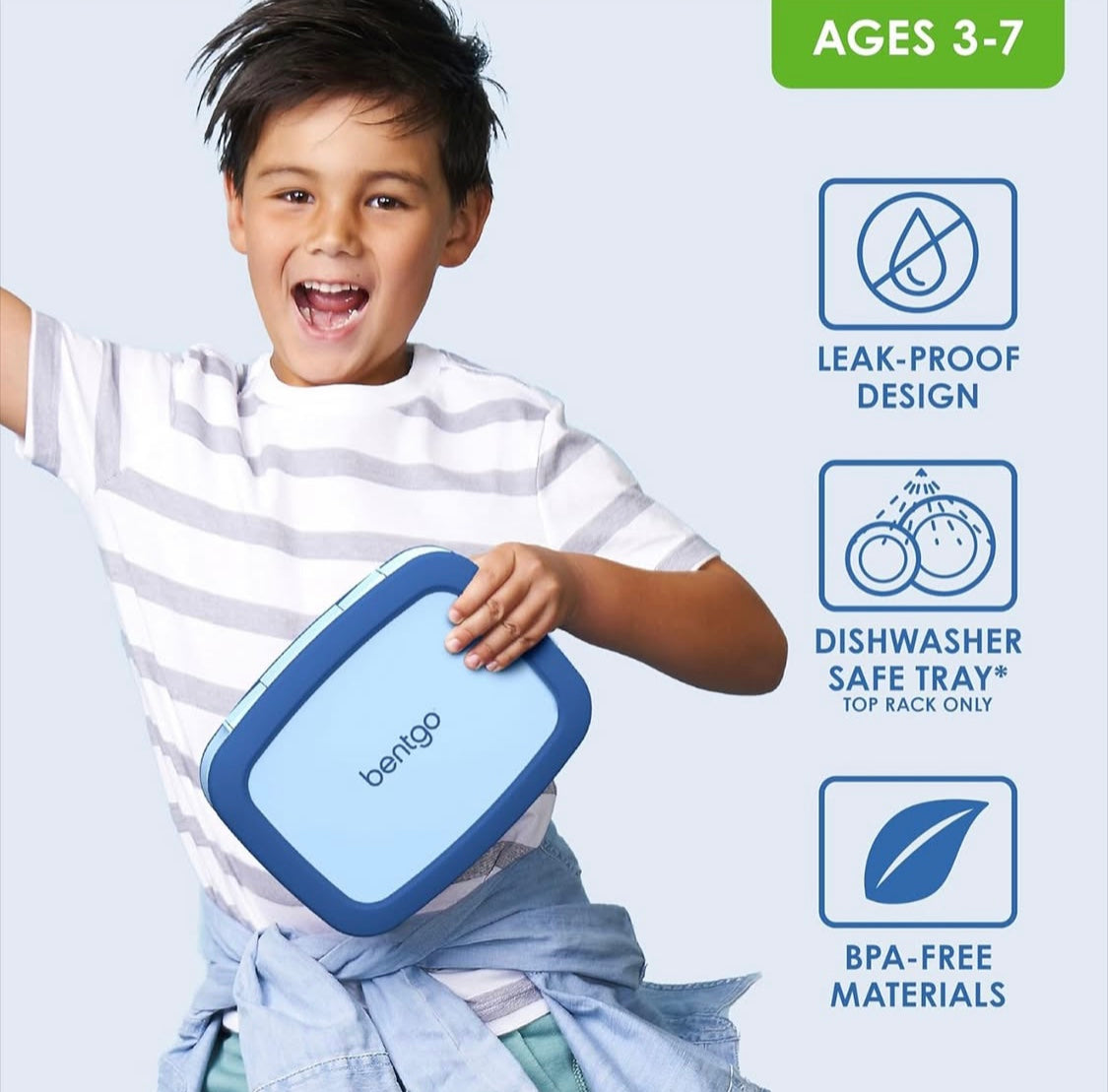 Bentgo Kids Lunch Box- Blue