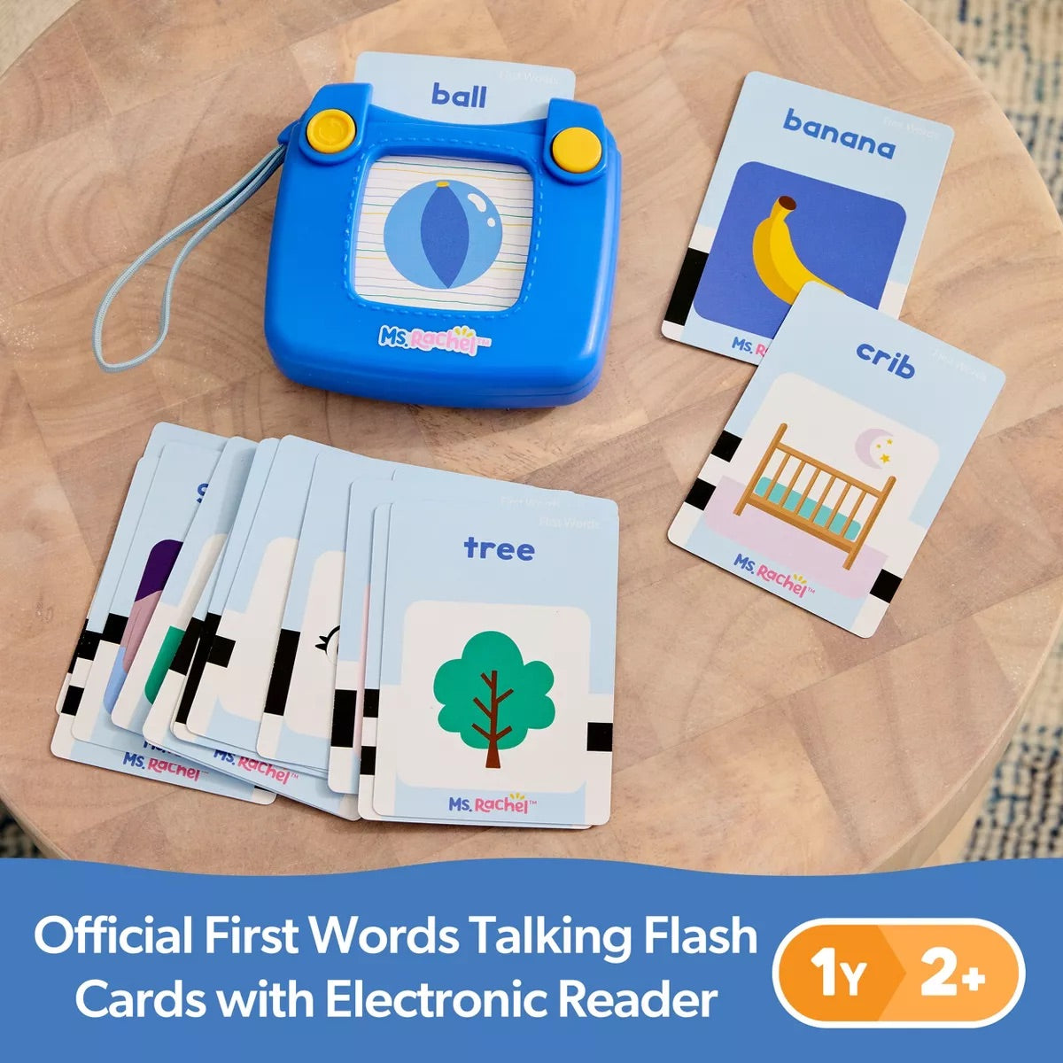 Ms. Rachel First Words Talking Flash Cards with Electronic Reader