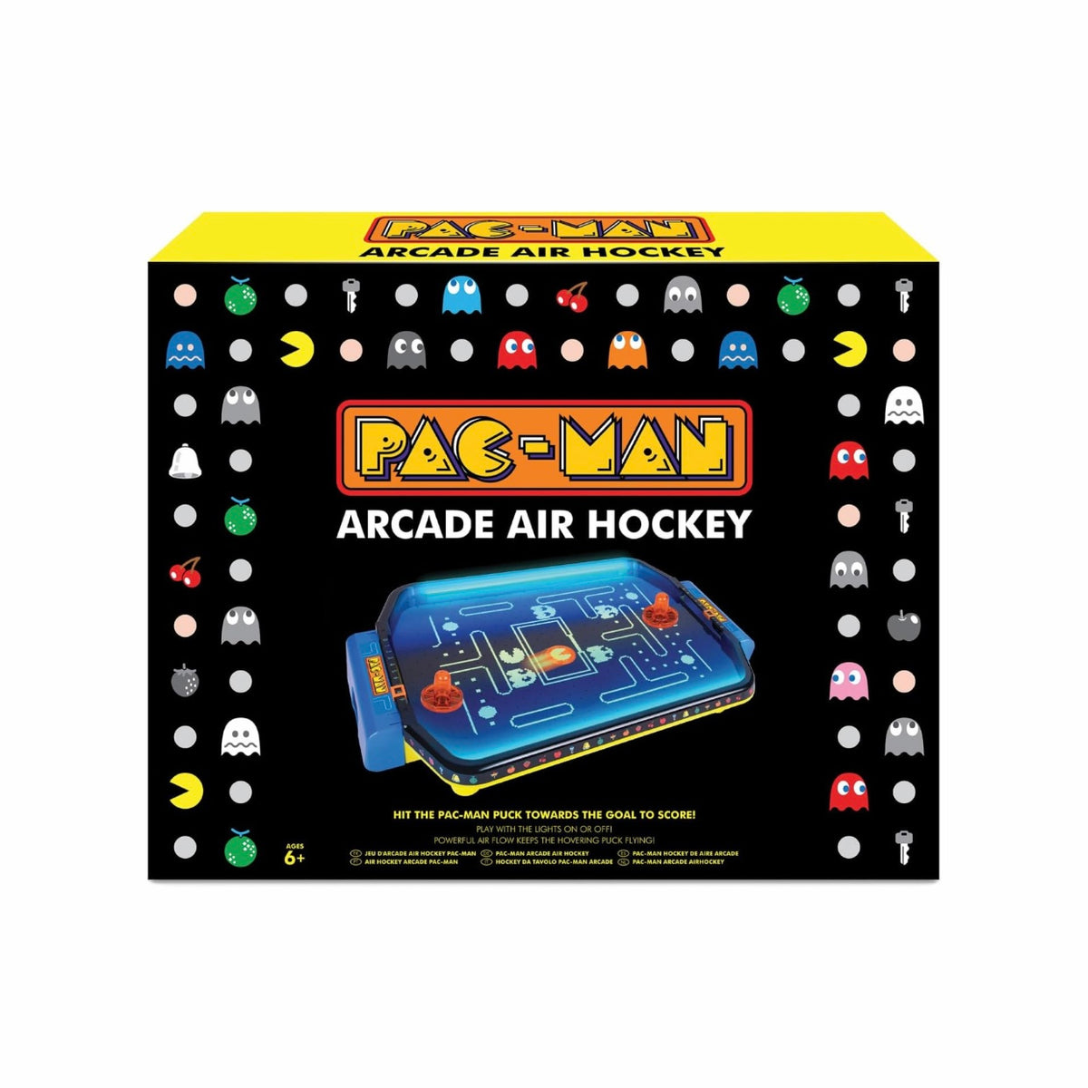 Merchant Ambassador Pac-man: Arcade Air Hockey Glow in the Dark Tabletop Game