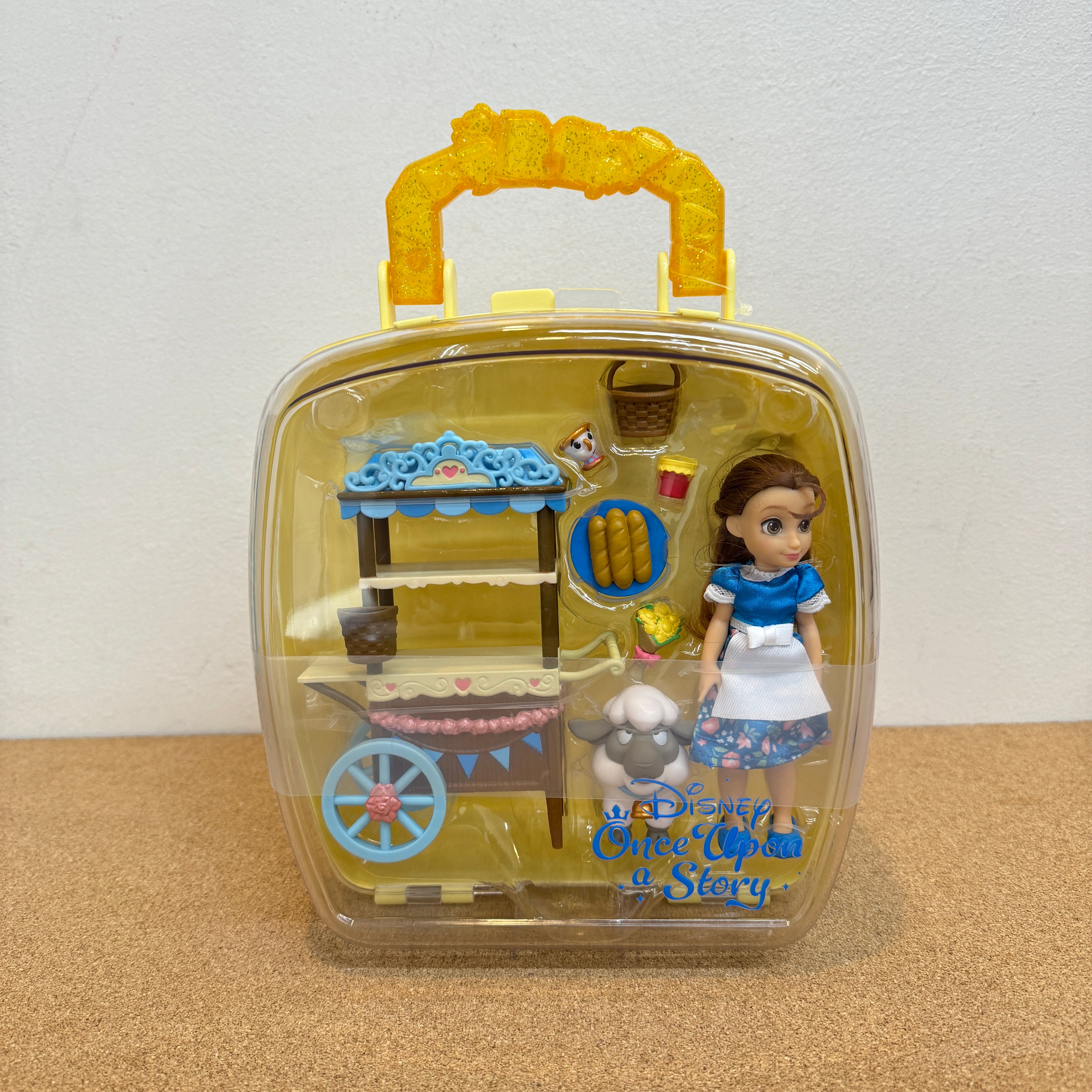 Disney Princess Once Upon A Story Mini Doll Playset - Belle 5”