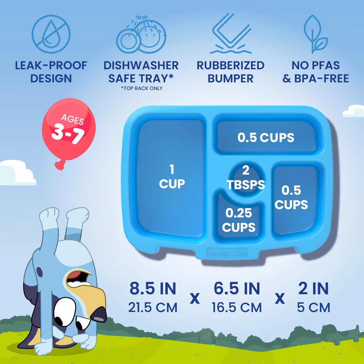 Bentgo Bluey Durable & Leak-Proof Lunchbox - Bluey’s Universe