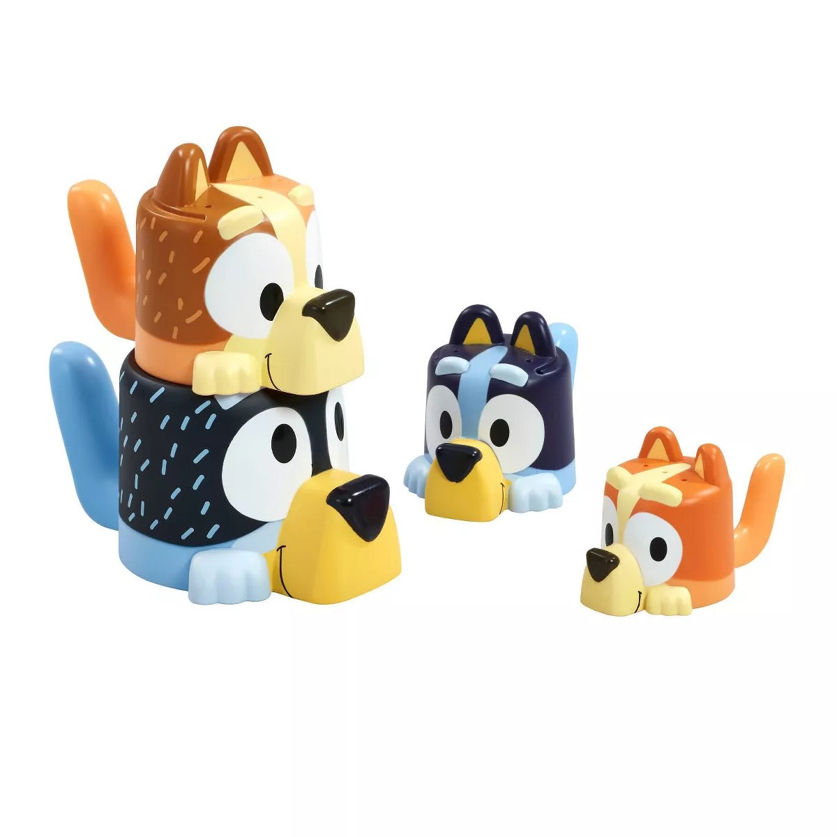 Tomy Bluey Family Pourers - Stacking Cups Bath Toy