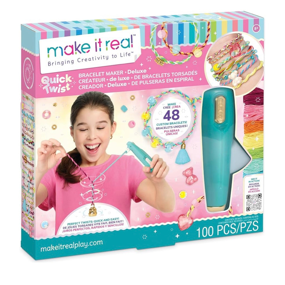 Make It Real QuickTwist Bracelet Maker Deluxe DIY Jewelry Craft Kit