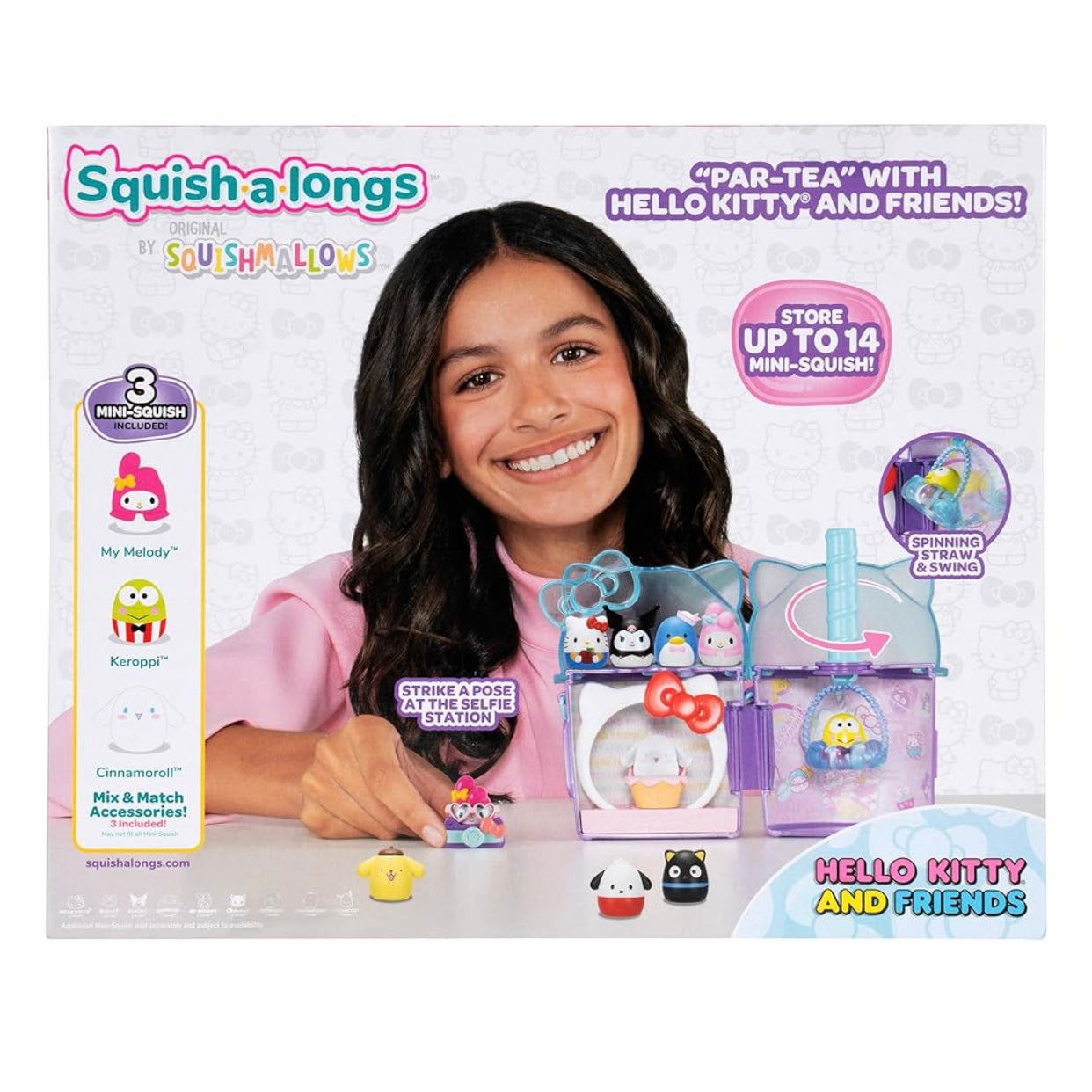 Squish-A-Longs Hello Kitty and Friends Boba Playset