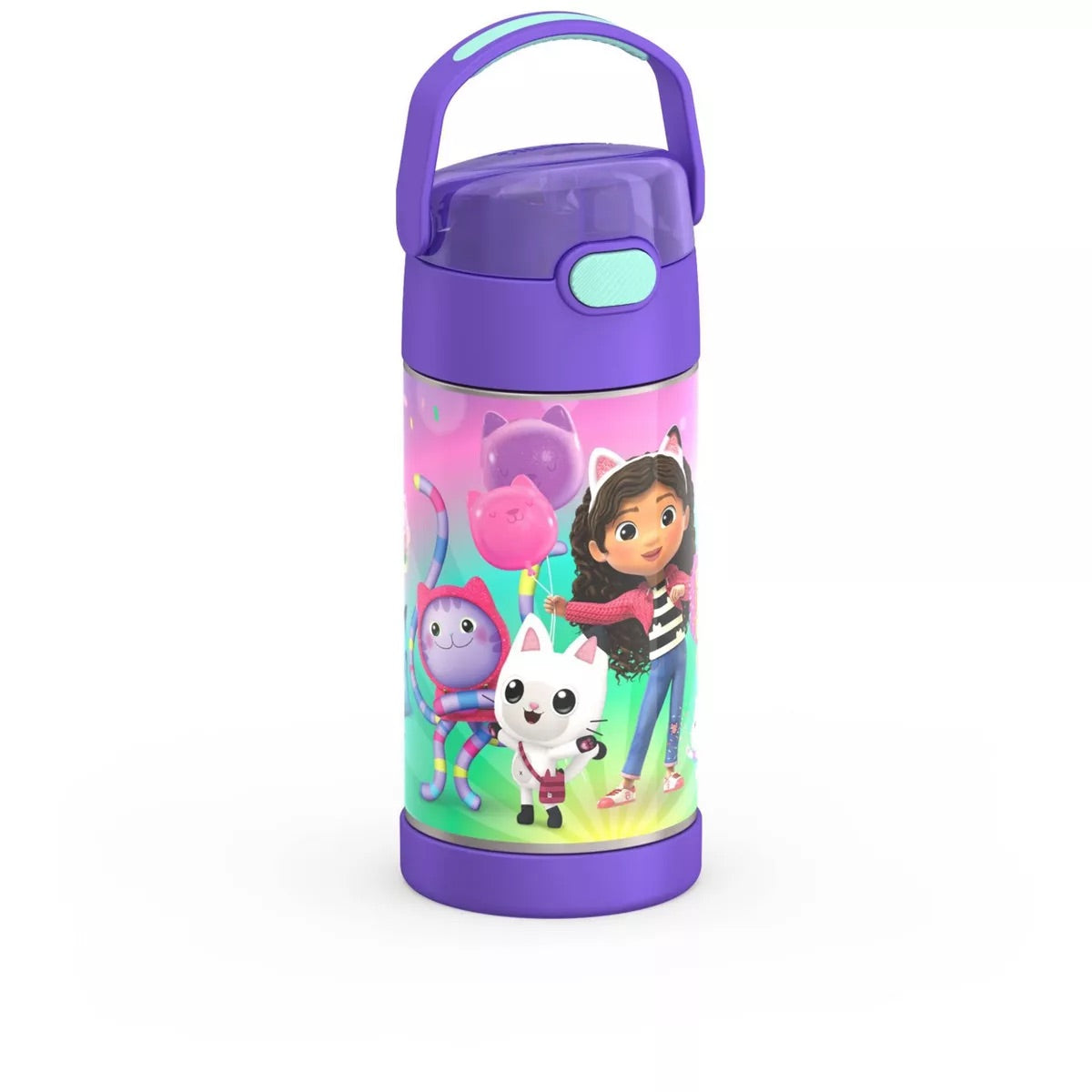 Thermos Kids Funtainer 12oz Water Bottle - Gabby’s Dollhouse