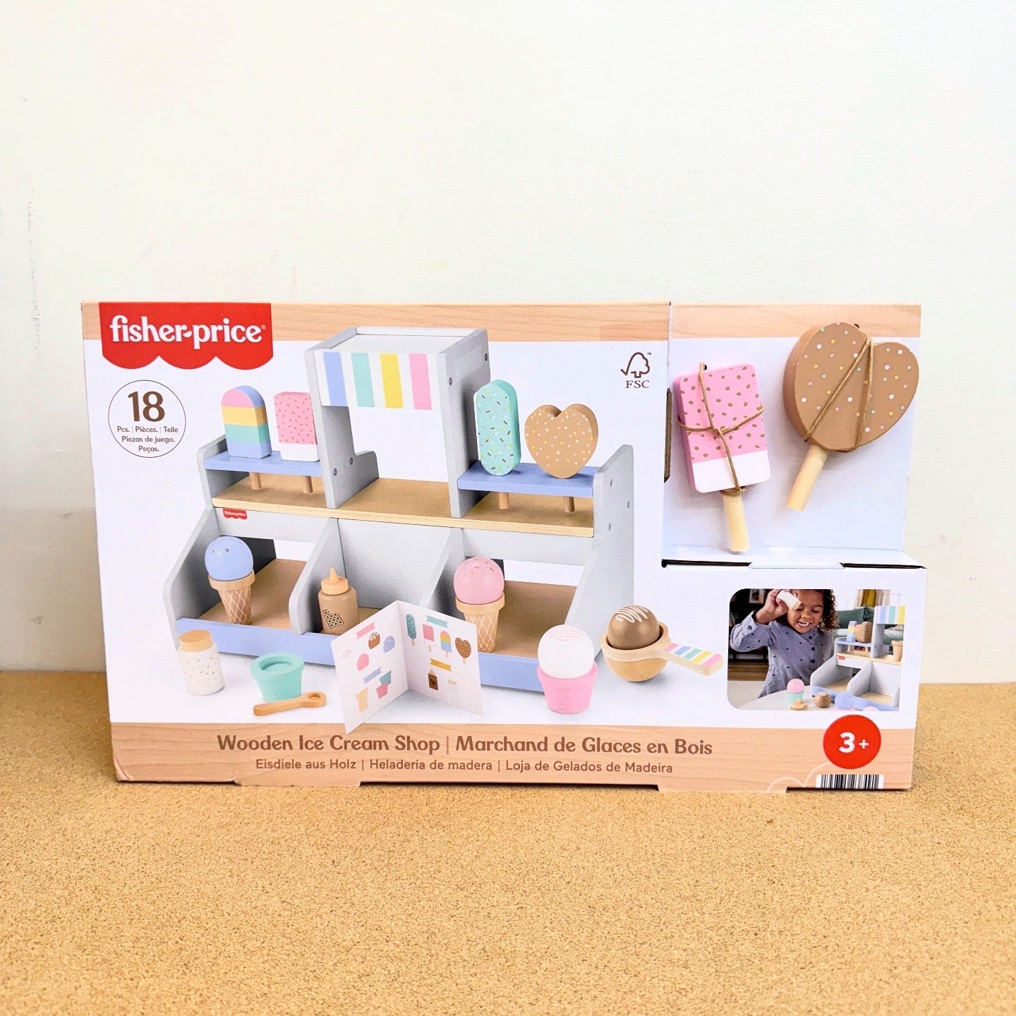 Fisher Price Wooden Ice Cream Shop Playset