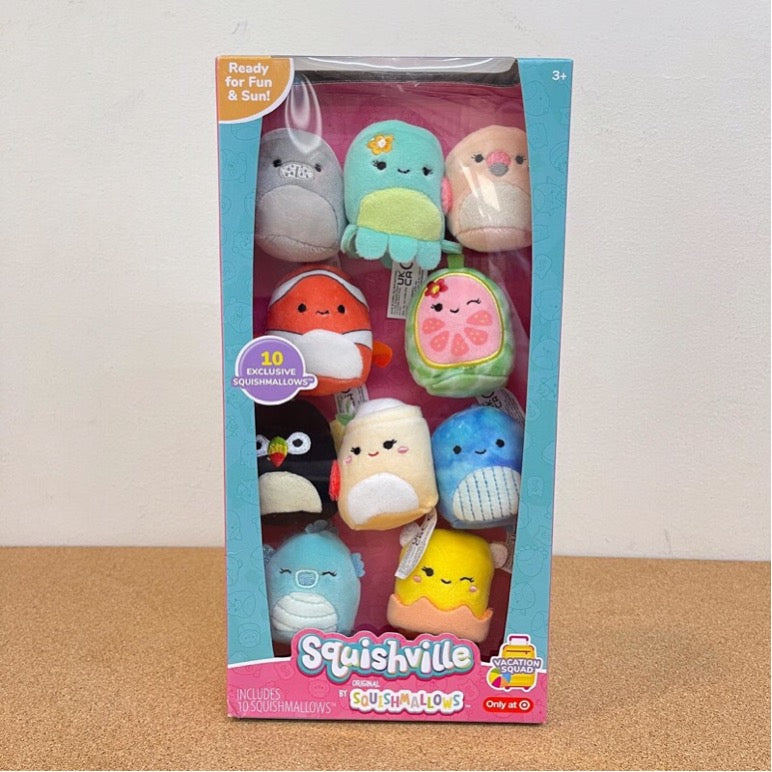 Squishville by Squishmallows Vacation Squad 10Pack