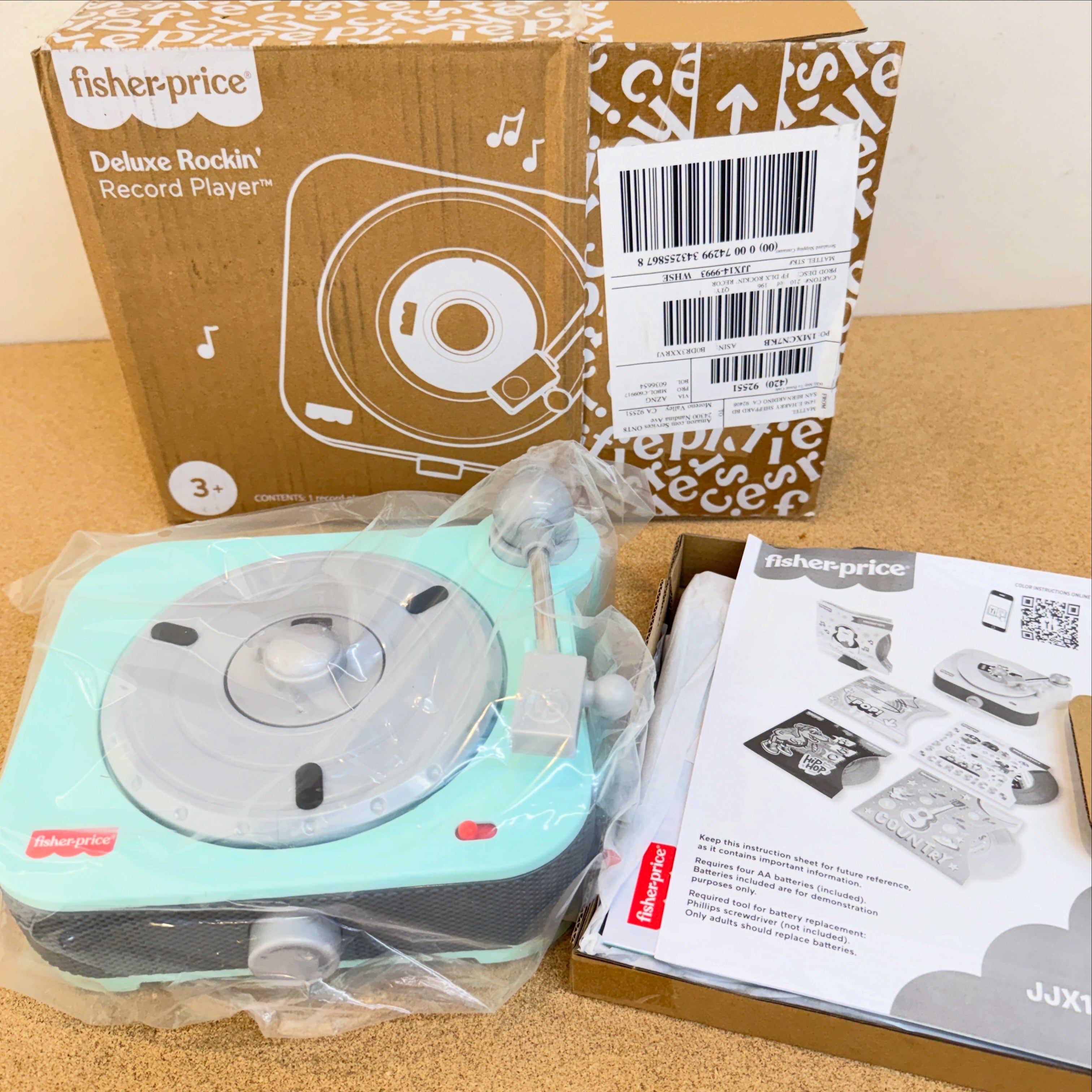 Fisher Price Rockin’ Record Player Musical Toy