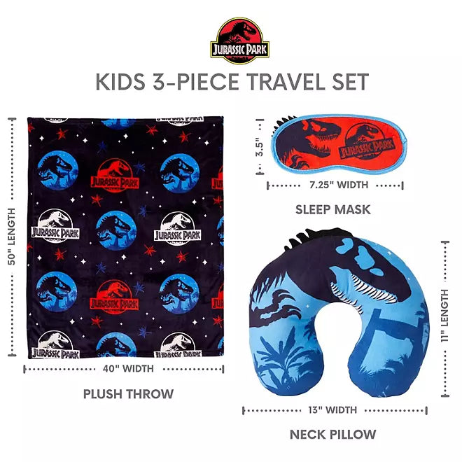 Jurassic World Neck Pillow with Blanket