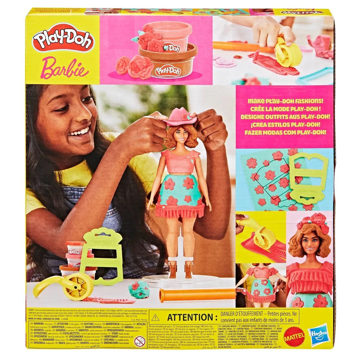 Play Doh Barbie Florals and Fringe Designer Doll Set