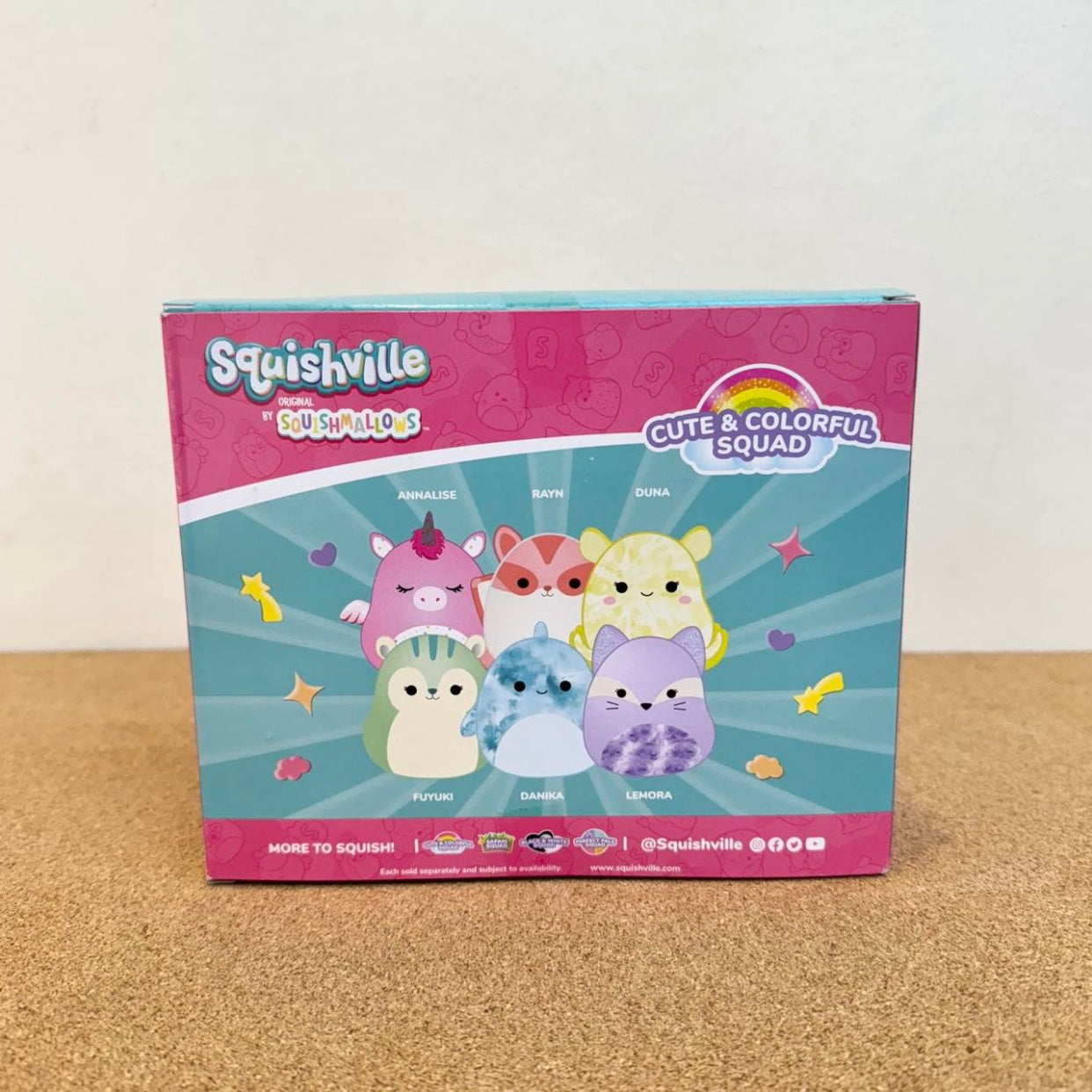 Squishville by Squishmallows Cute & Colorful Squad Plush 2”