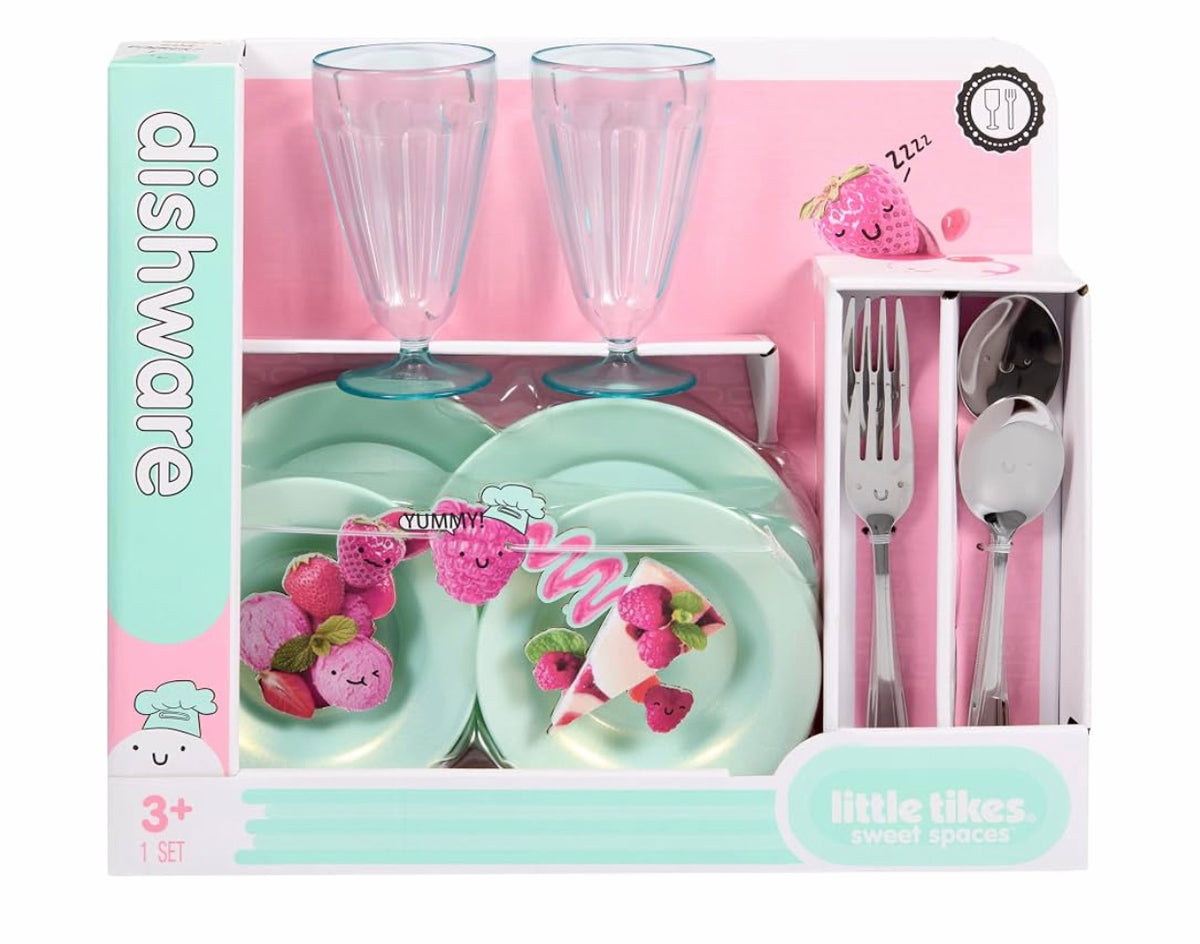 Little Tikes Sweet Spaces Dishware Set - Sea Foam