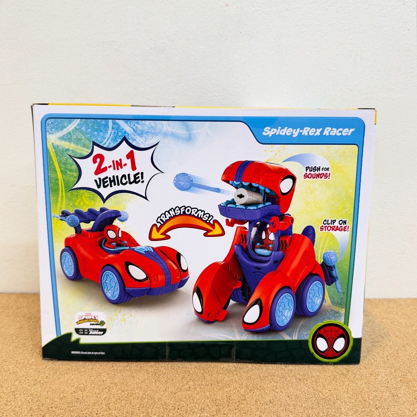 Marvel Spidey and His Amazing Friends Spidey-Rex Racer