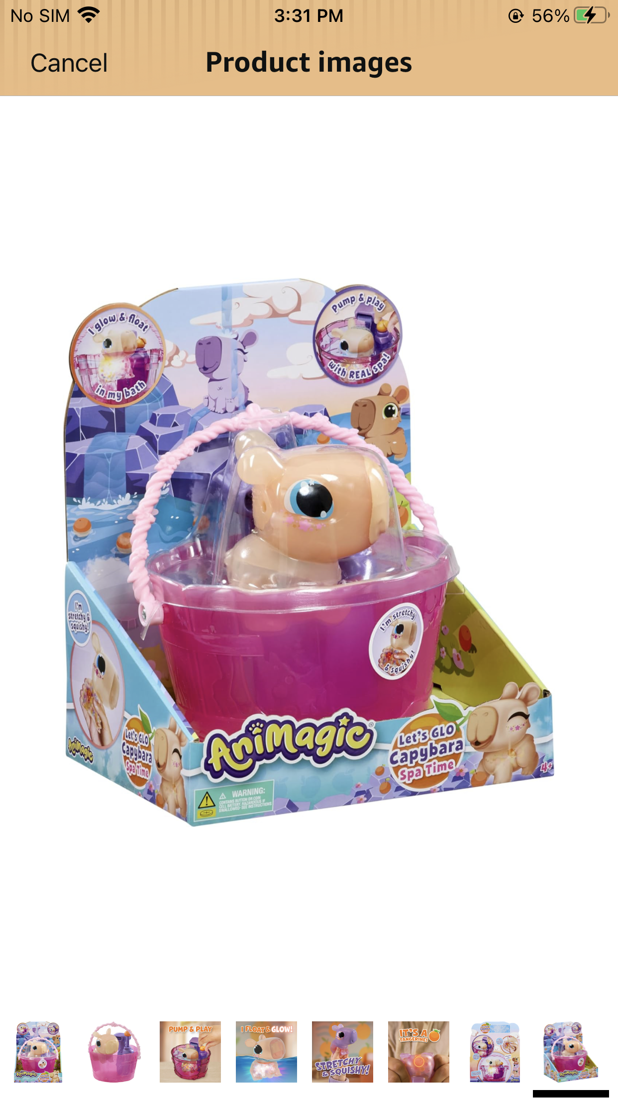 Animagic Let’s Glo Capybara Spa Time