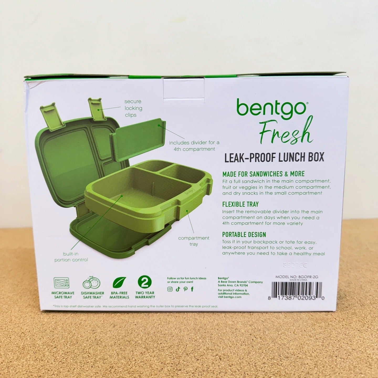 Bentgo Fresh Leak Proof Lunchbox - Green