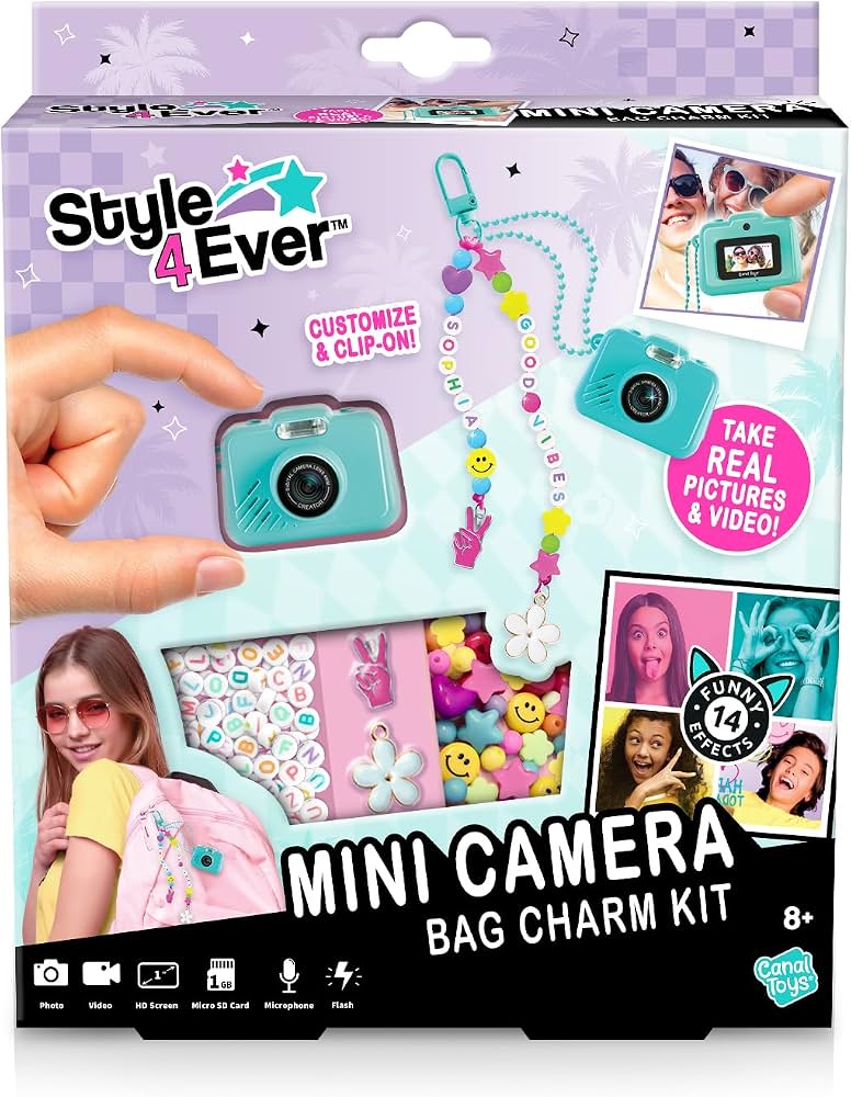 Style 4 Ever Mini Digital Camera Bag Charm Kit
