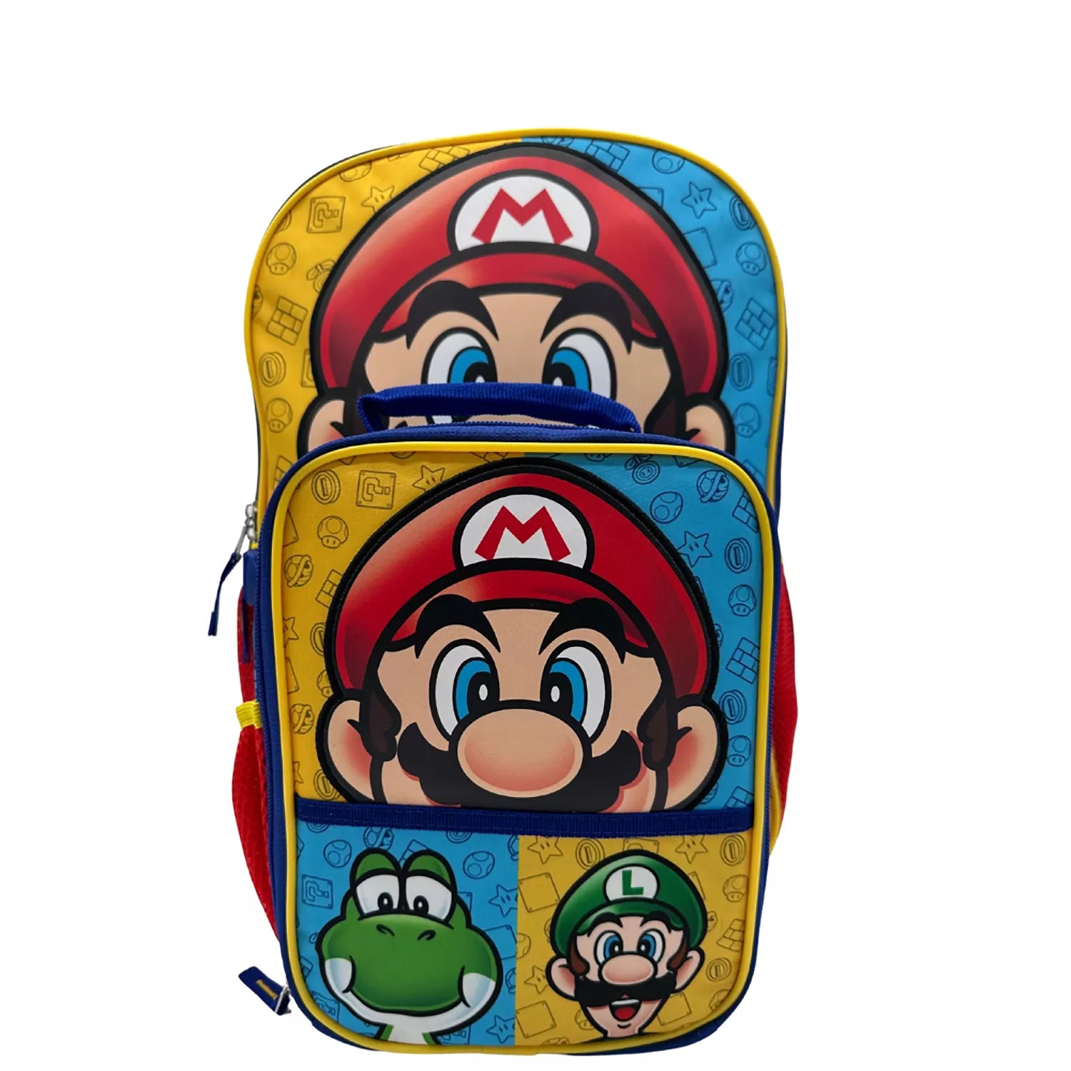 Nintendo Mario Friends 2Piece Backpack Set 17”