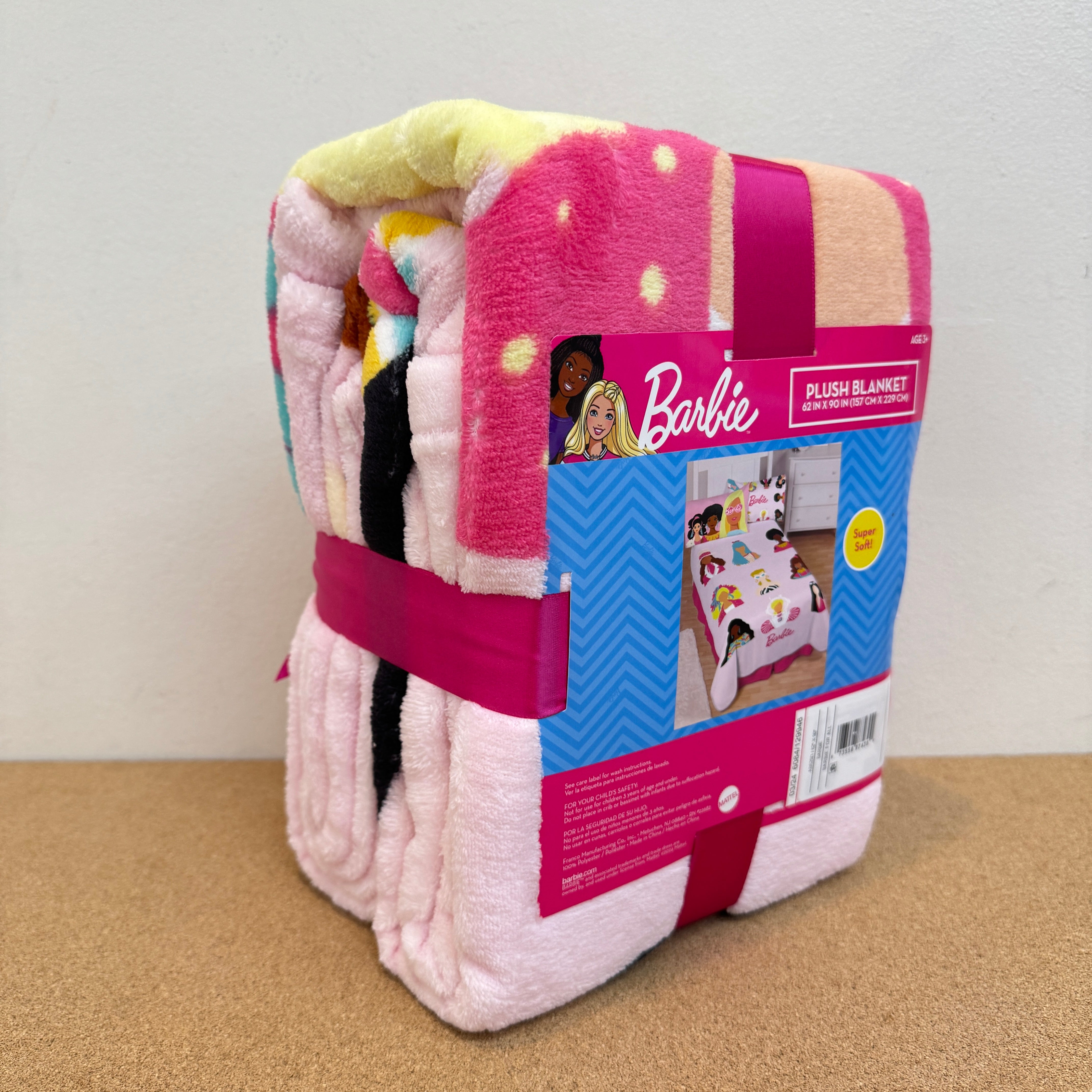 Barbie Twin Blanket 62x90Inch