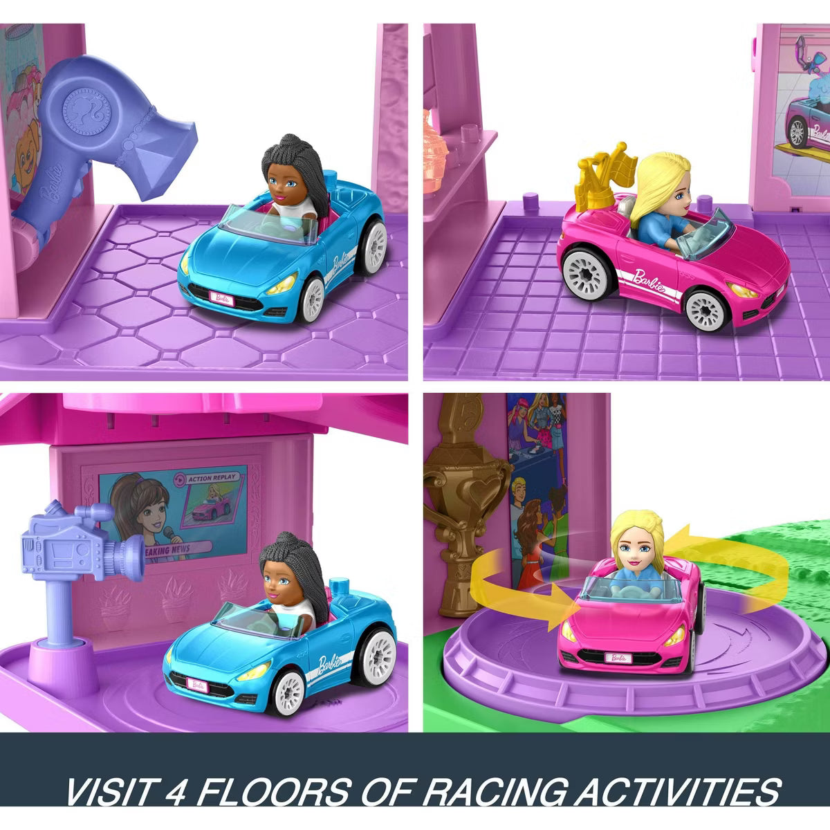 Hotwheels Racerverse Barbie Spiral Race Playset