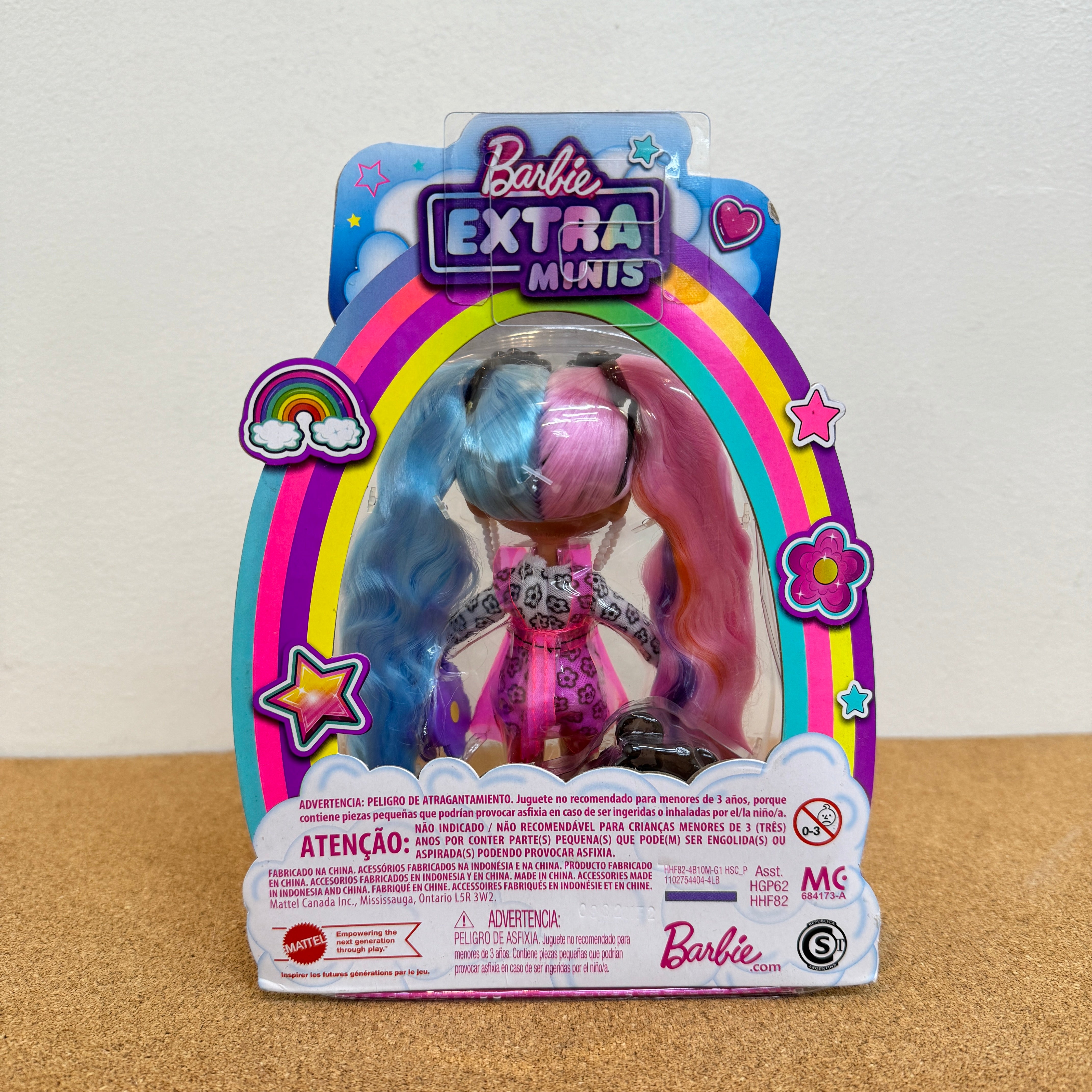 Barbie Extra Minis Doll #6 Rainbow Hair