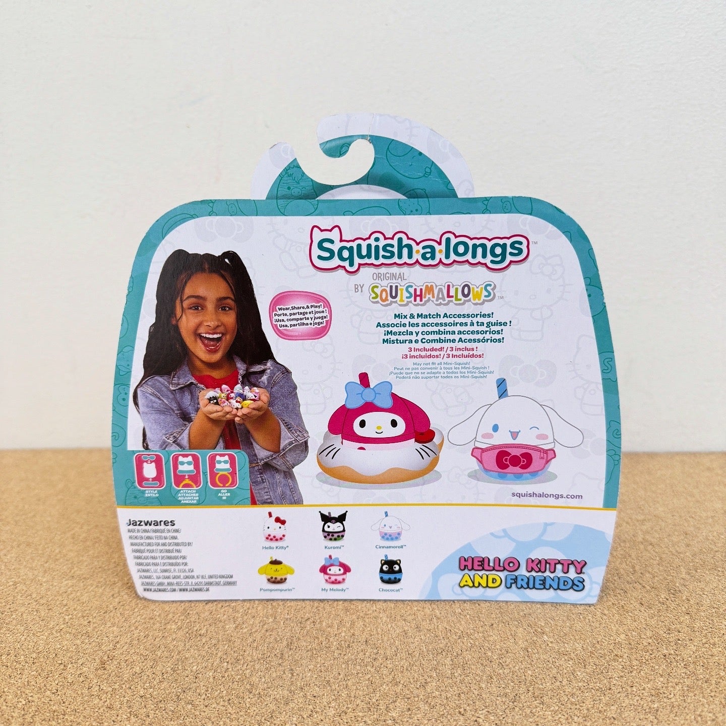 Squish-A-Longs by Squishmallows Hello Kitty and Friends Boba Mini Squish 6Pack