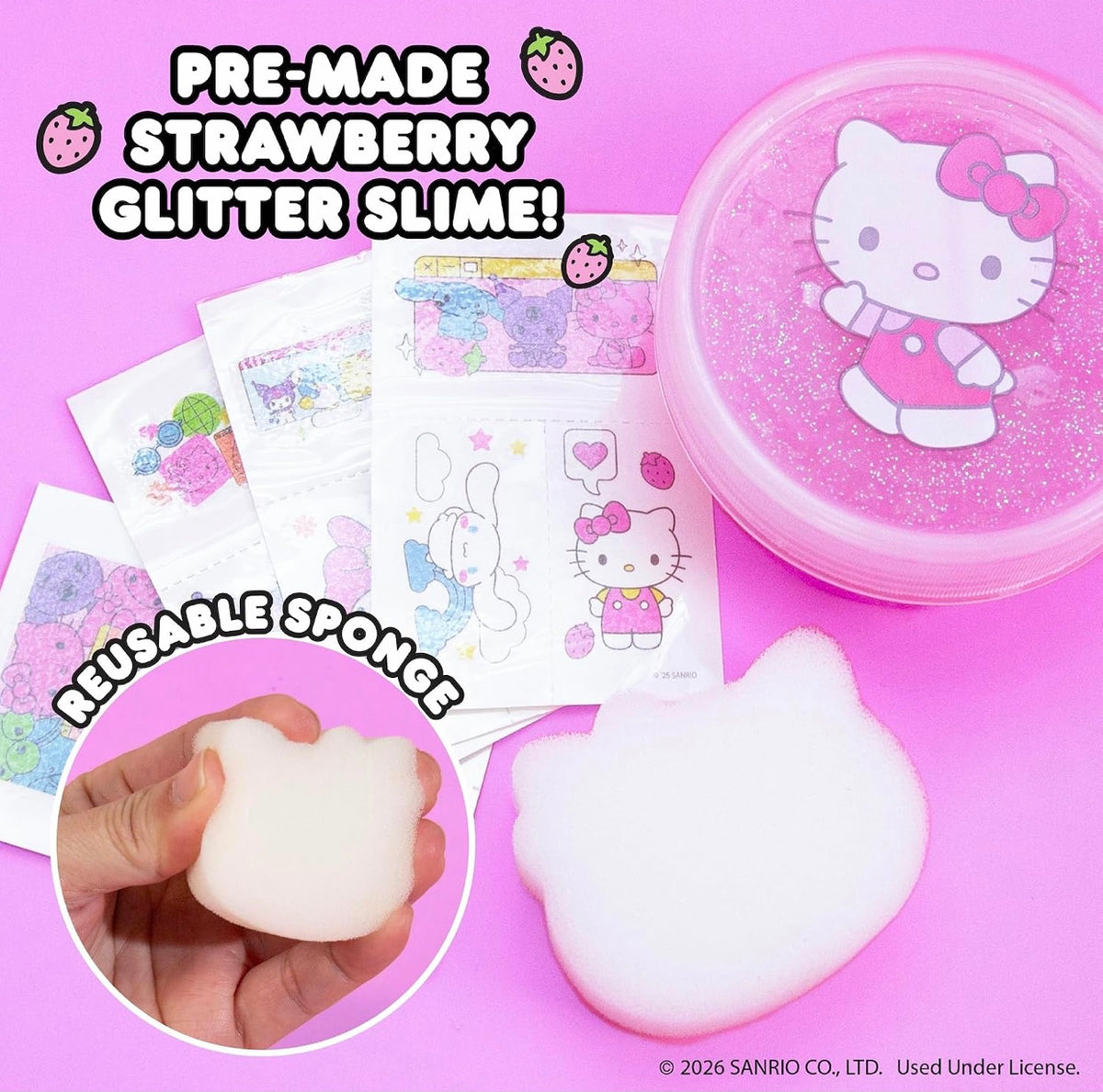 Slimygloop Tattoozee Hello Kitty and Friends Tattoo Transfer Slime Kit