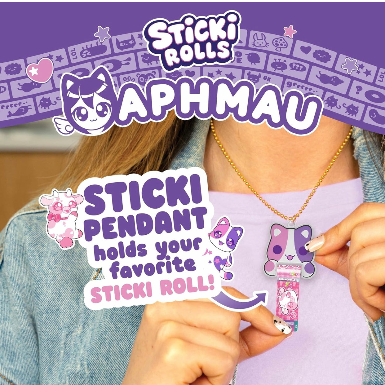 Sticki Rolls x Aphmau Toy Pendant & Bracelet Set