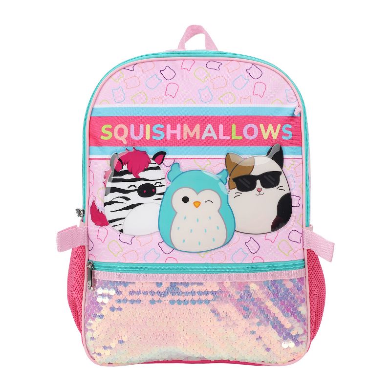 Squishmallows Crew 5PC Youth Backpack Set