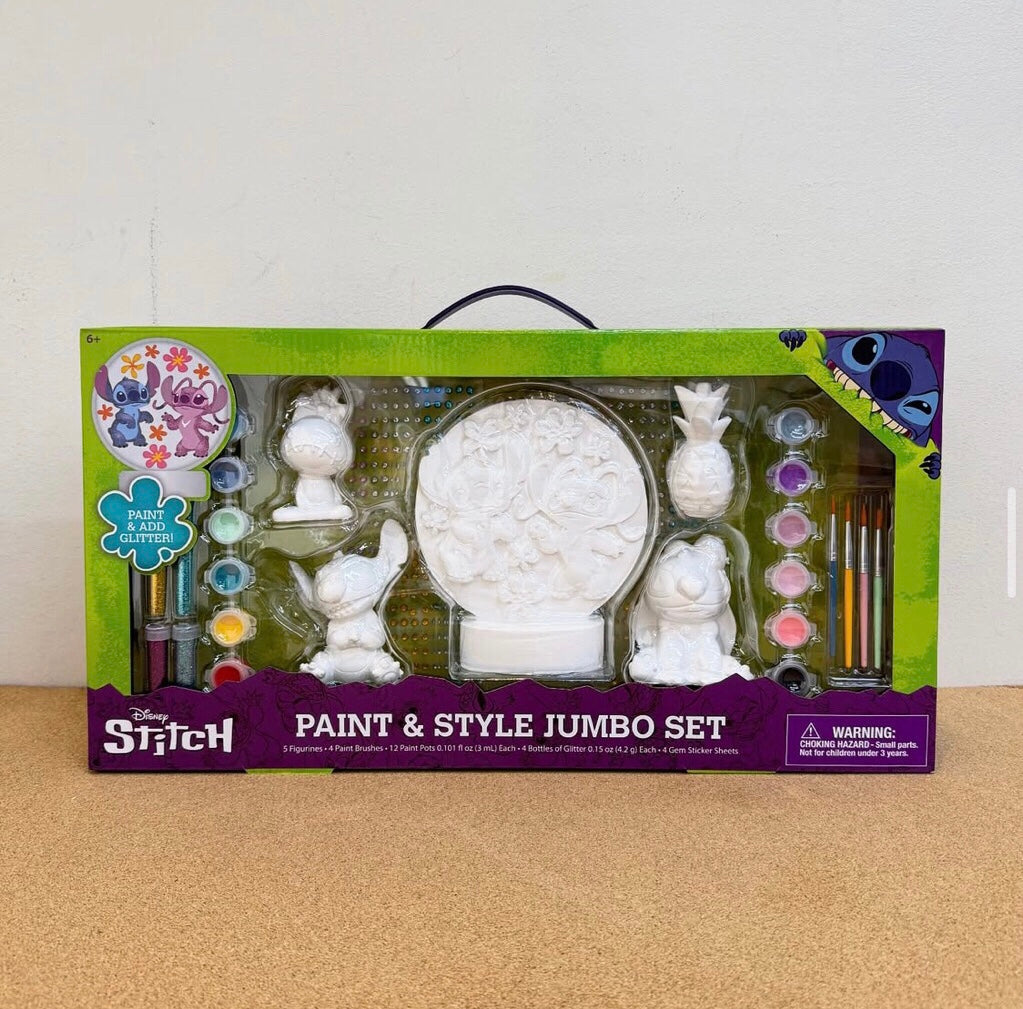 Disney Stitch Paint and Style Jumbo Set