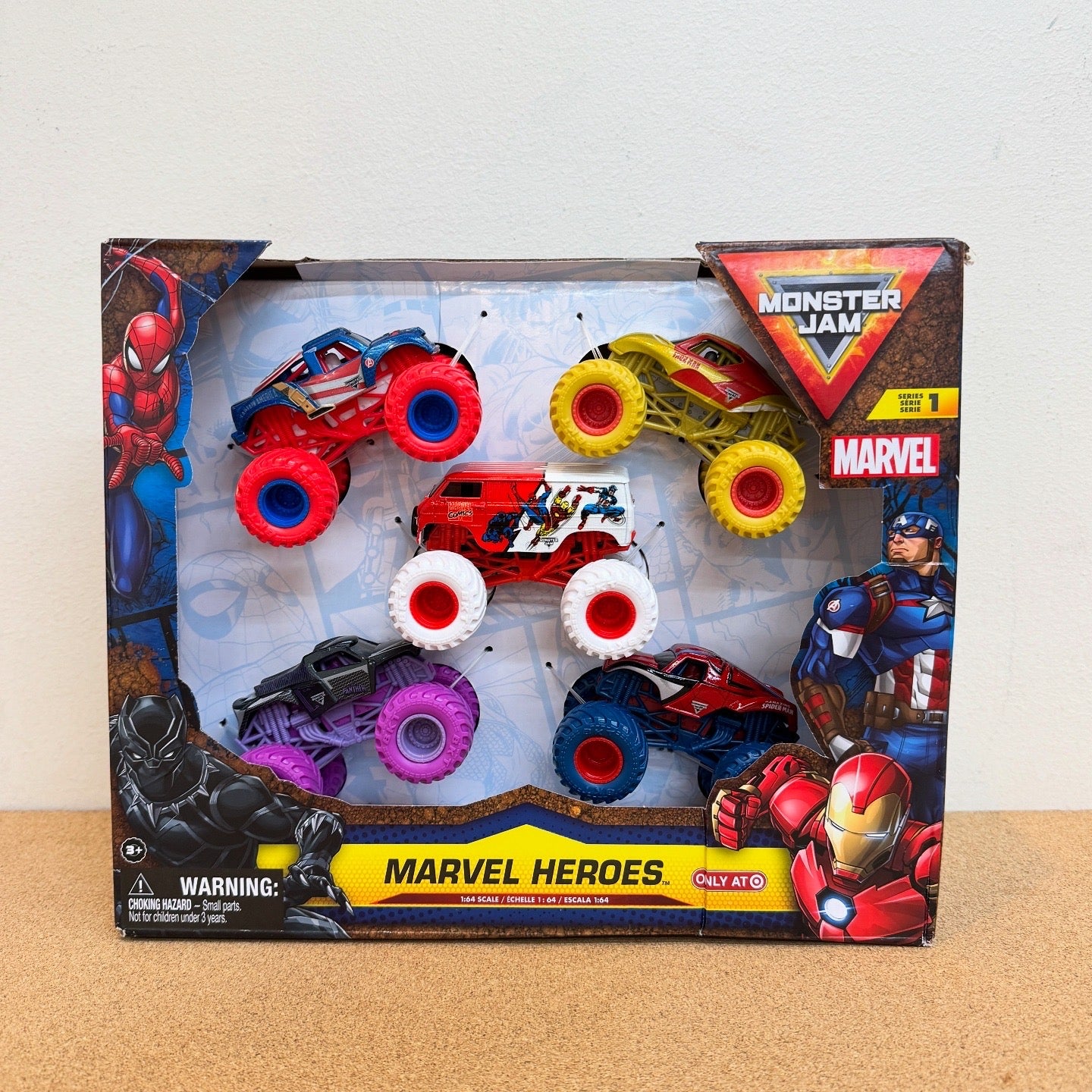 Monster Jam Marvel Heroes 5Pack