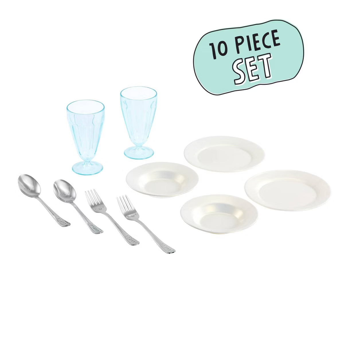 Little Tikes Sweet Spaces Dishware Set - White