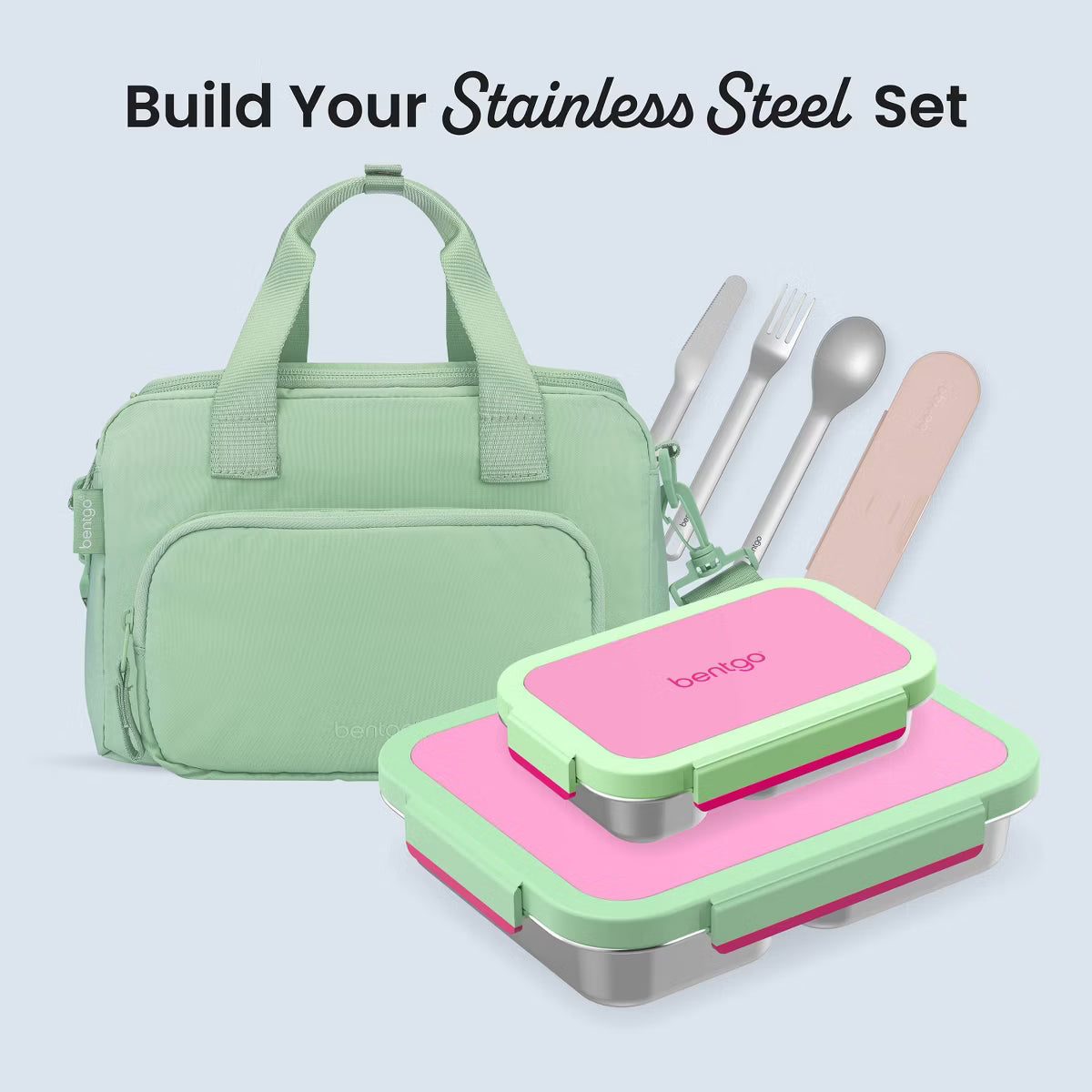 Bentgo EC Kid’s’ Stainless Steel Lunchbox - Strawberry