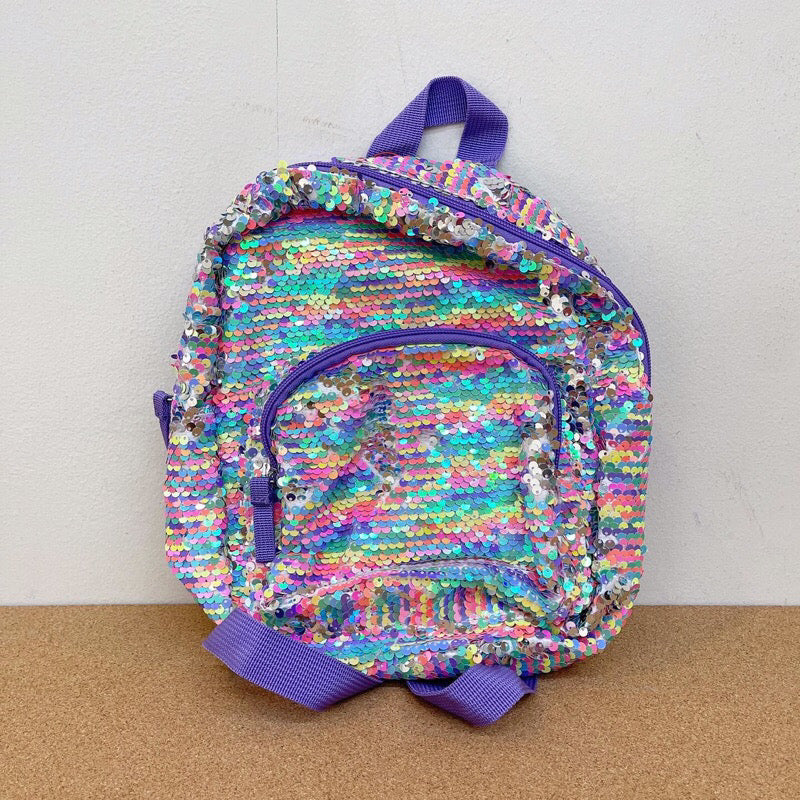 Girl Reversible Sequin Mini Backpack 10.5”