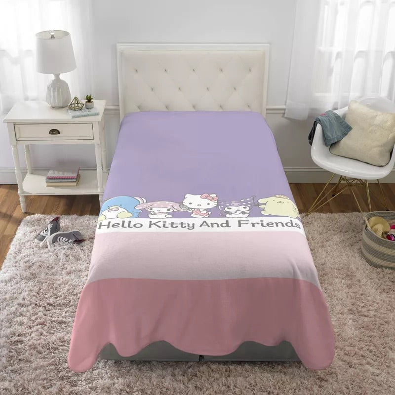 Hello Kitty and Friends Kids Blanket 62x90Inch