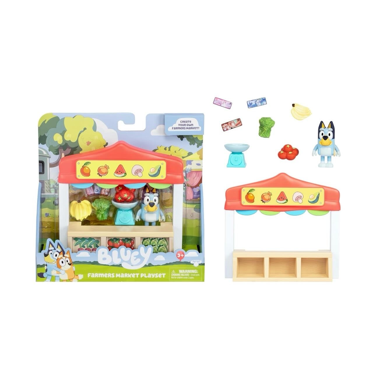 Bluey Mini Farmers Market Playset