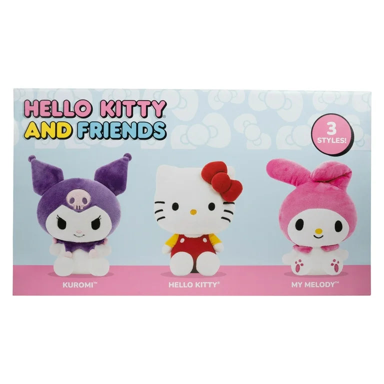 Hello Kitty and Friends Classic Plush 3PK 8IN”