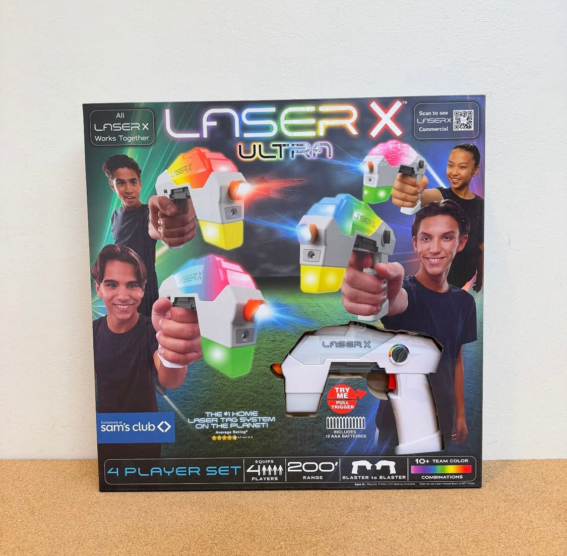 Laser X Ultra 200 Laser Tag Blaster 4PK
