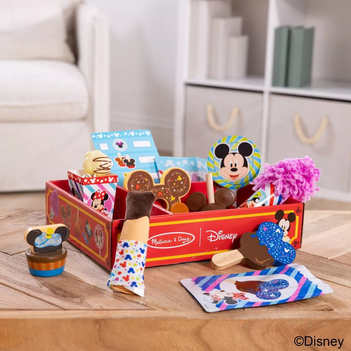 Melissa & Doug Disney Wooden Snacks & Popcorn Playset