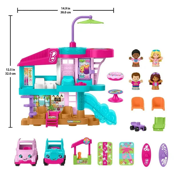 Fisher Price Little People Barbie Beach House Gift Set