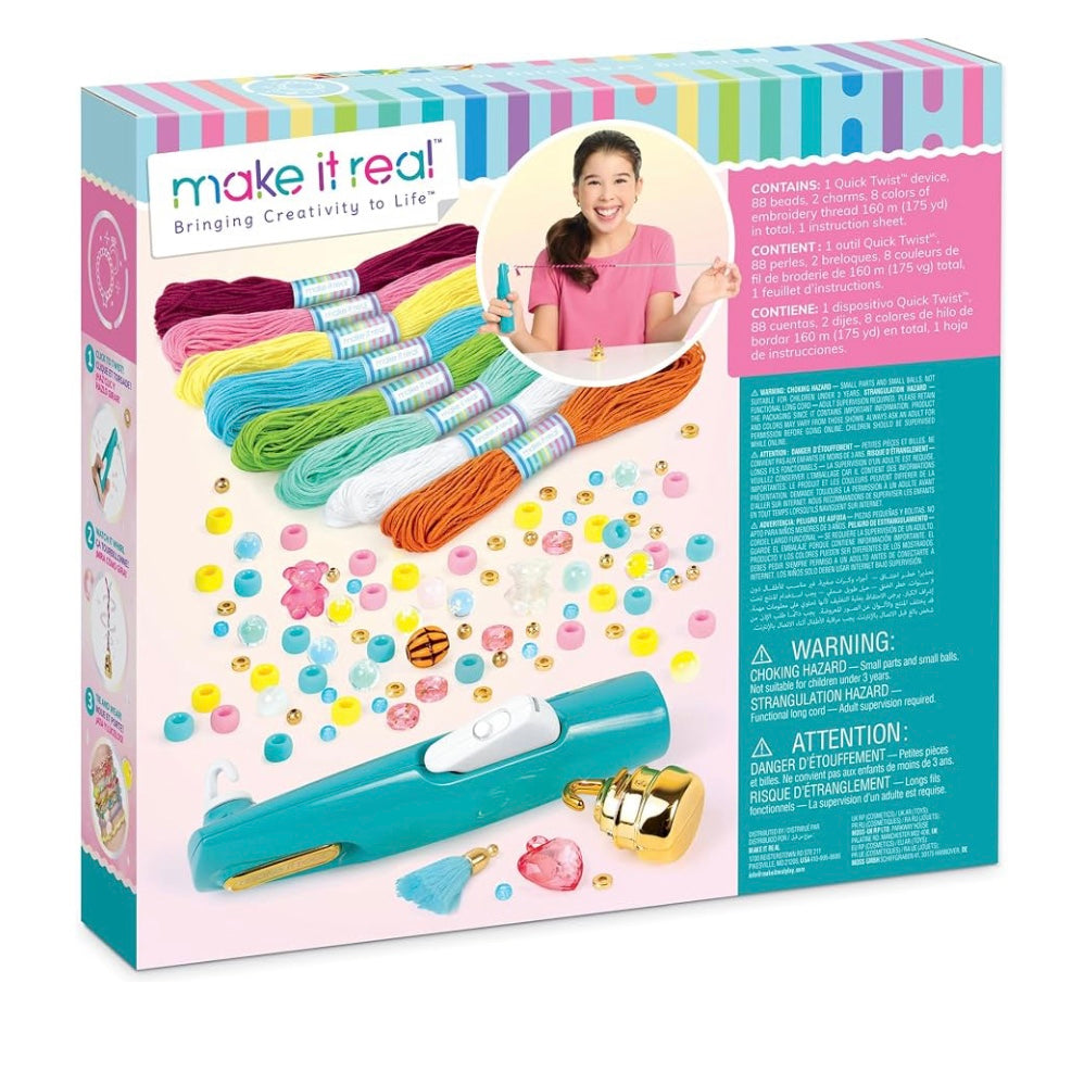 Make It Real QuickTwist Bracelet Maker Deluxe DIY Jewelry Craft Kit