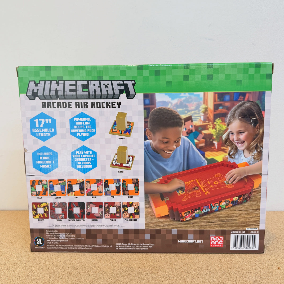 Minecraft Arcade Air Hockey - Nether Core Series Tabletop Game