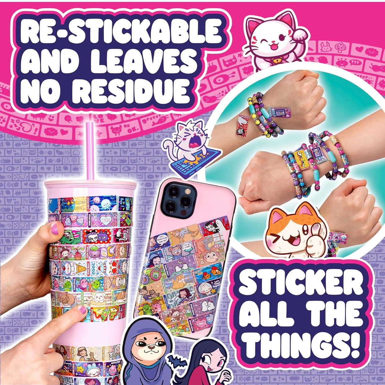 Sticki Rolls Series 2 Sticki Book Sticker Bracelet