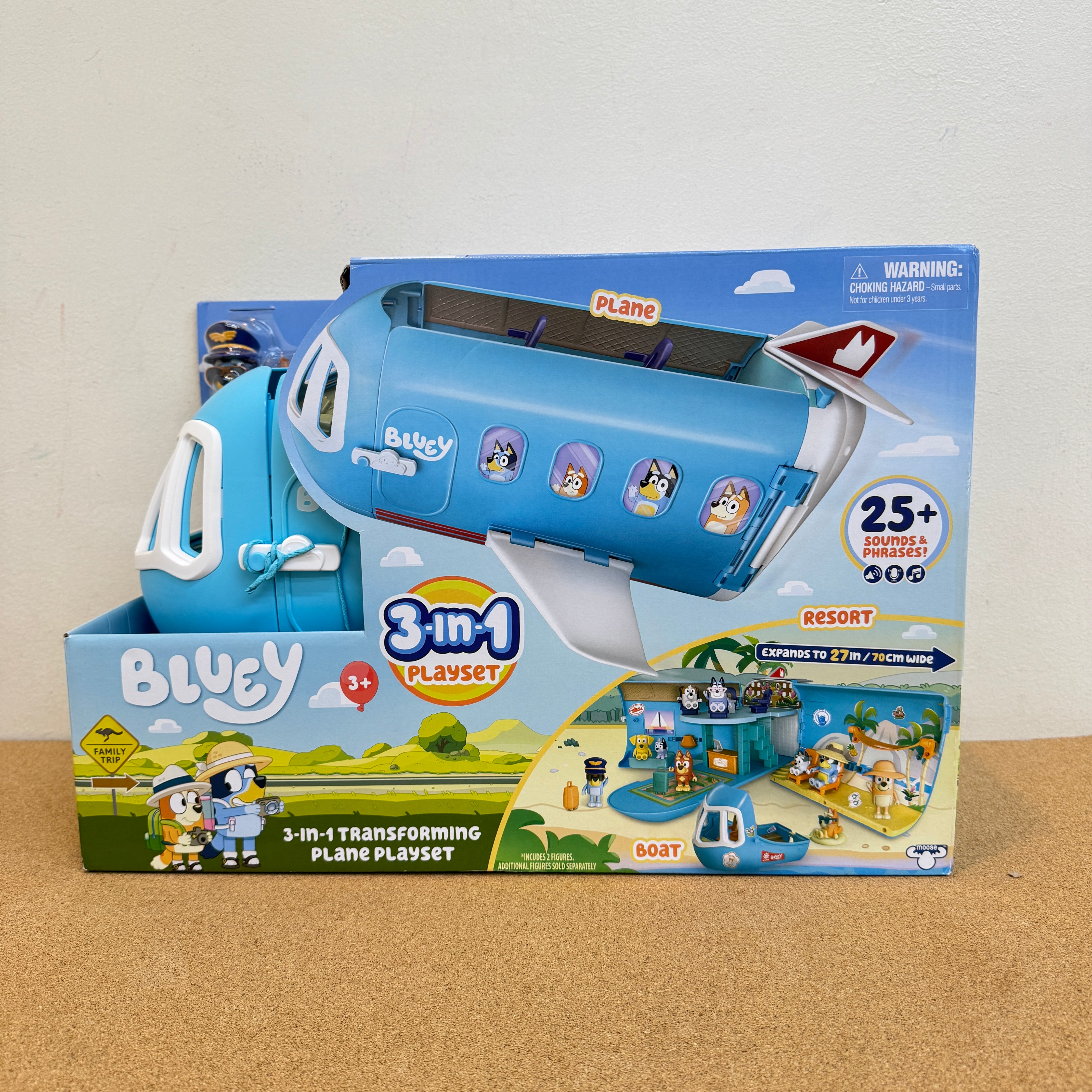 Bluey 3-in-1 Transforming Airplane Playset