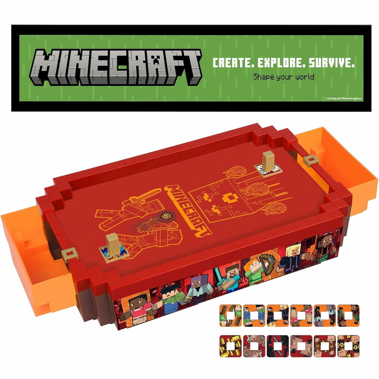 Minecraft Arcade Air Hockey - Nether Core Series Tabletop Game