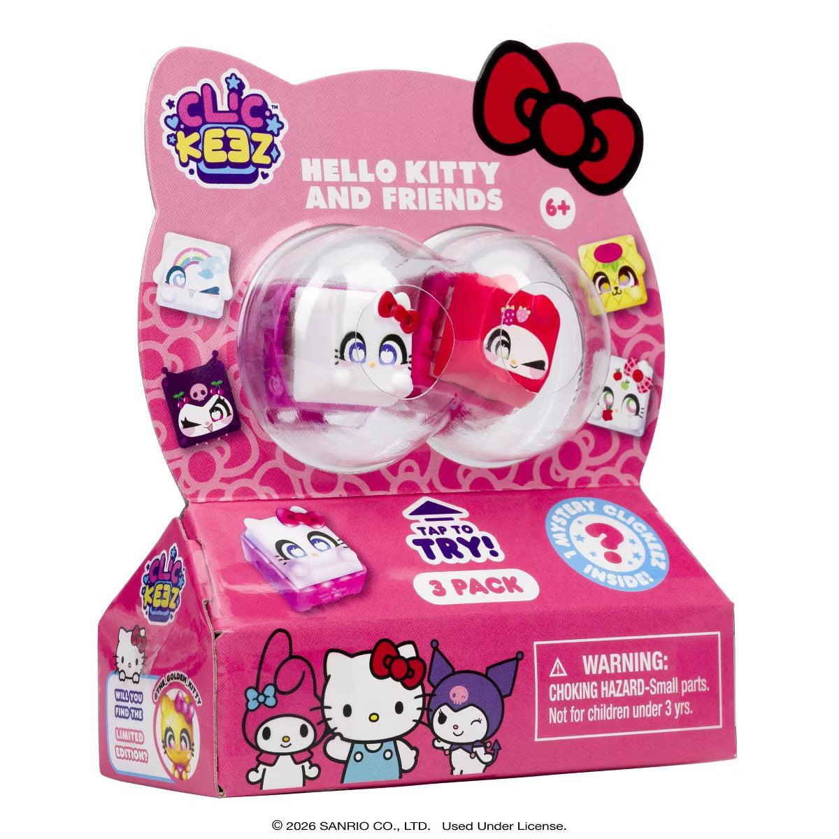Clickeez Hello Kitty and Friends 3pack Fidget Toy