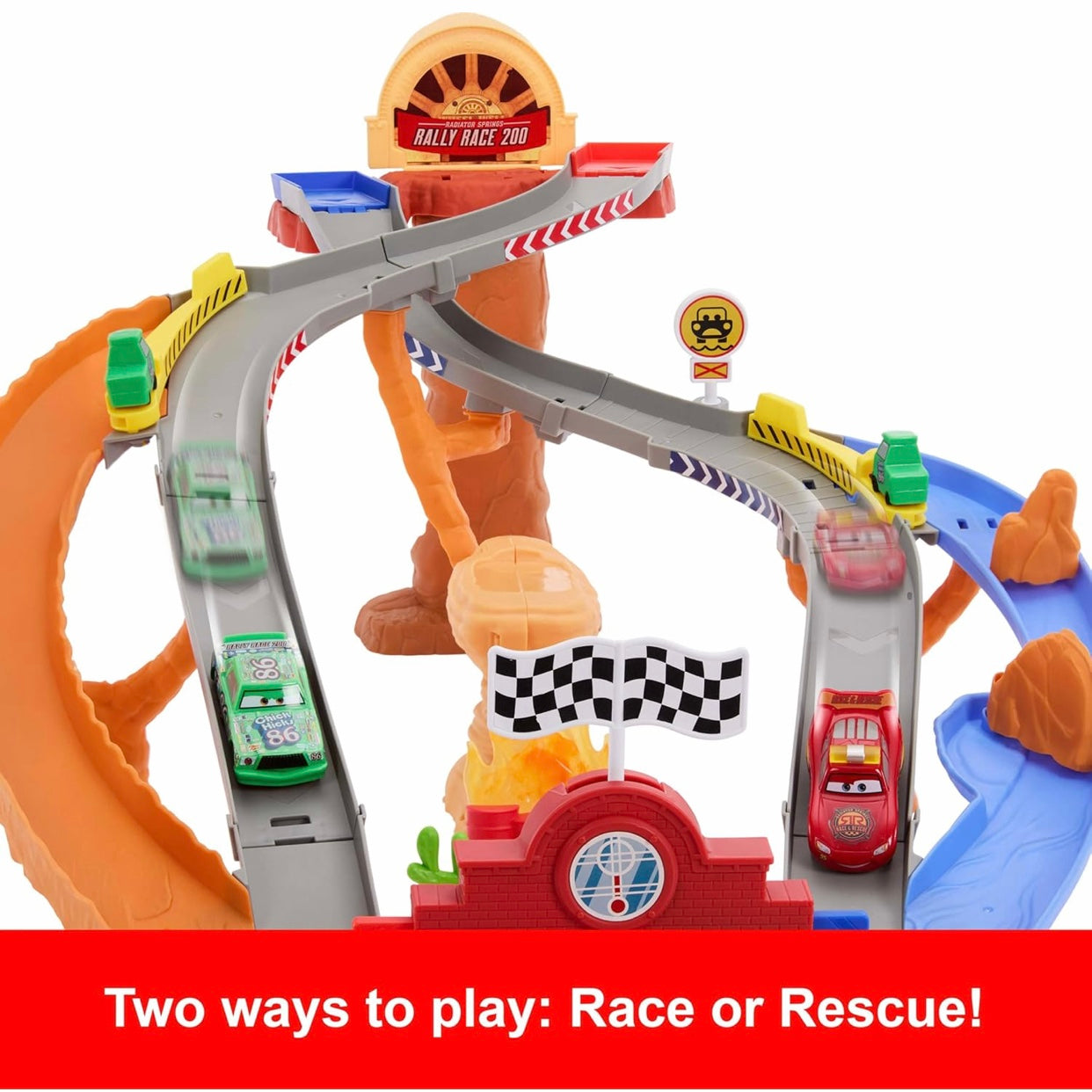 Disney and Pixar Cars Rescue Road Raceway Playset